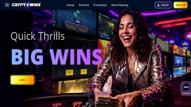 CryptoWins casino screenshot